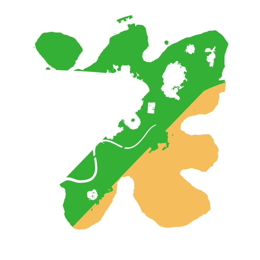 Biome Rust Map: Procedural Map, Size: 2500, Seed: 1801266939