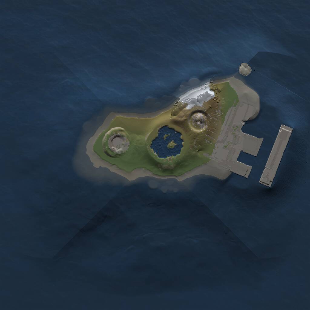 Rust Map: Procedural Map, Size: 1000, Seed: 1950847266, 2 Monuments