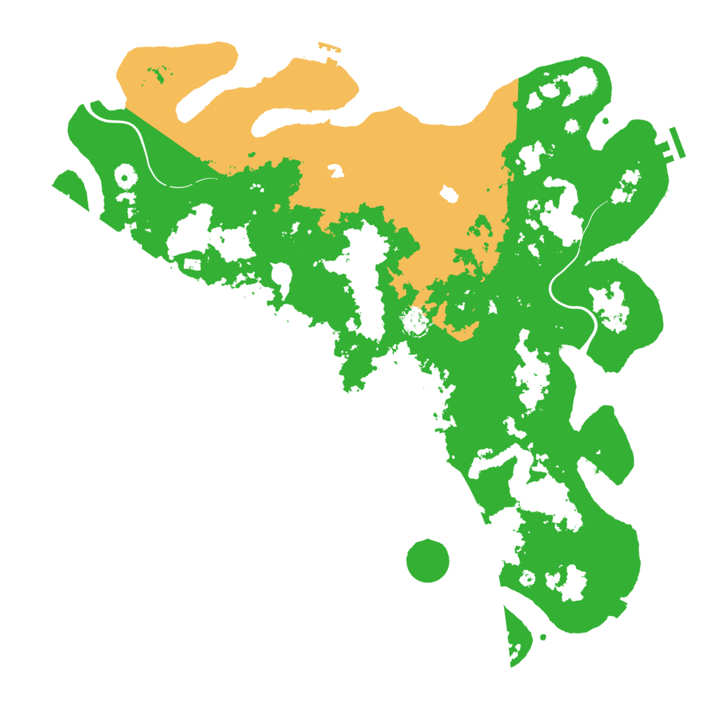 Biome Rust Map: Procedural Map, Size: 4500, Seed: 2001736670