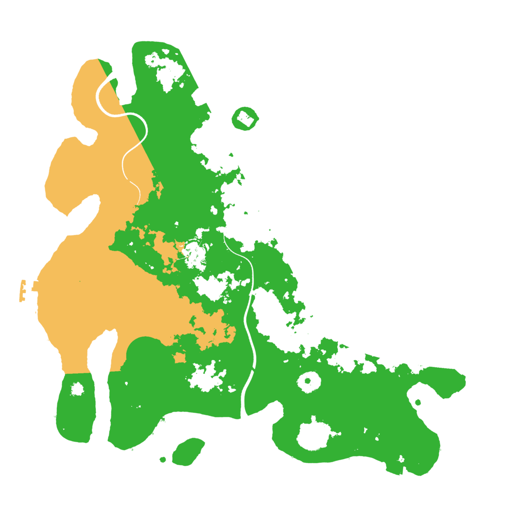 Biome Rust Map: Procedural Map, Size: 3500, Seed: 2071262163
