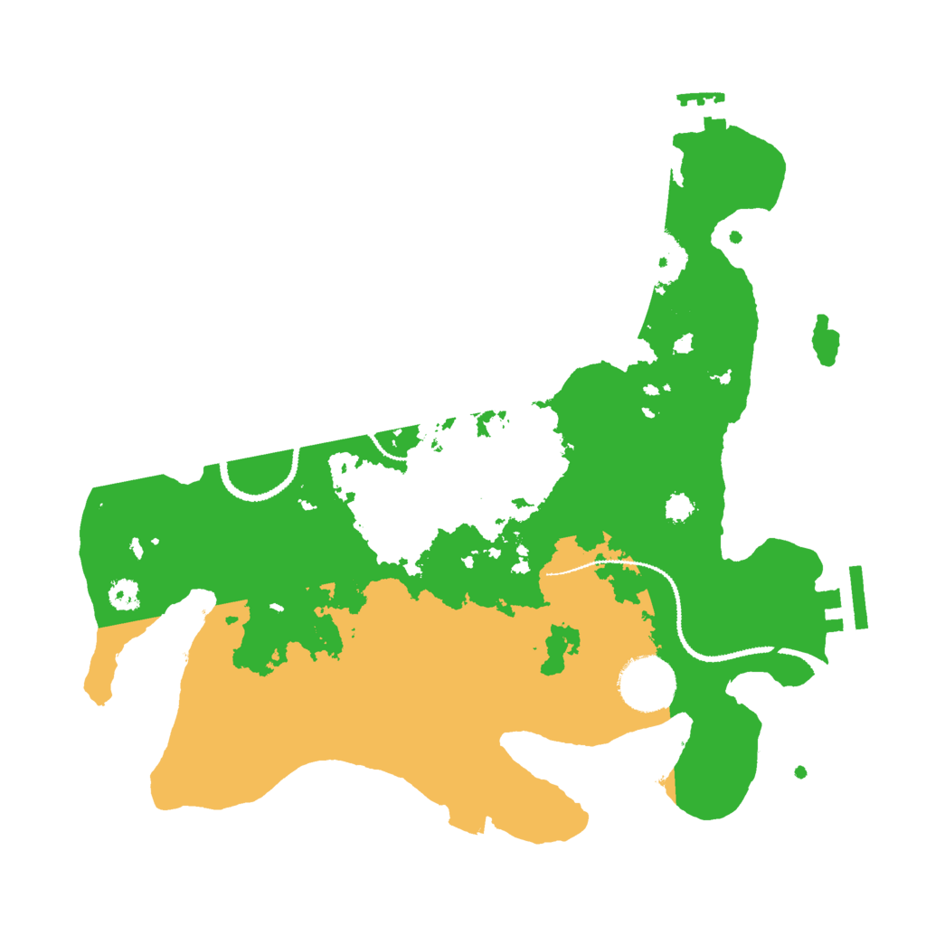 Biome Rust Map: Procedural Map, Size: 2950, Seed: 1234138461