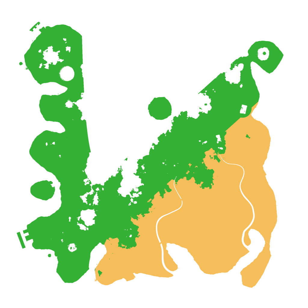 Biome Rust Map: Procedural Map, Size: 3700, Seed: 2043319752