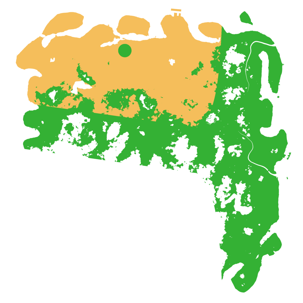 Biome Rust Map: Procedural Map, Size: 6000, Seed: 14054395