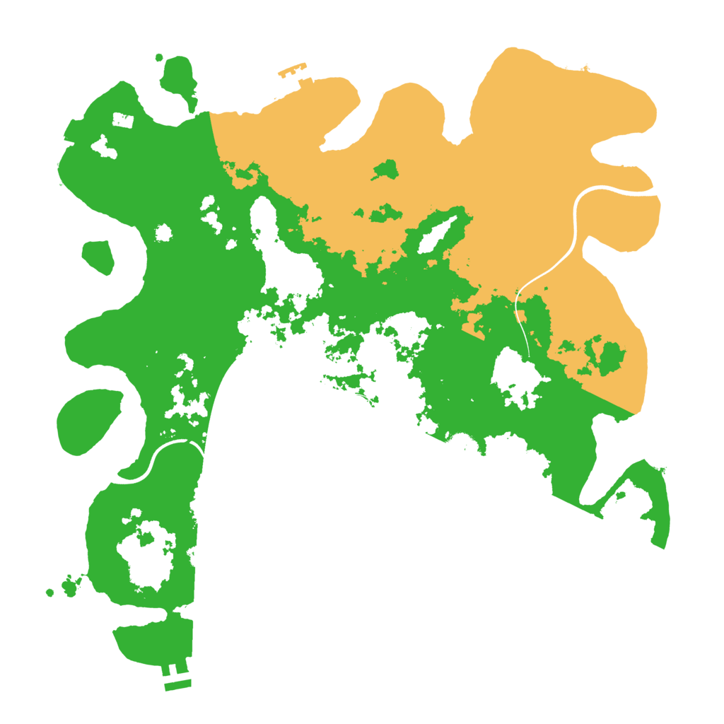 Biome Rust Map: Procedural Map, Size: 3750, Seed: 4888