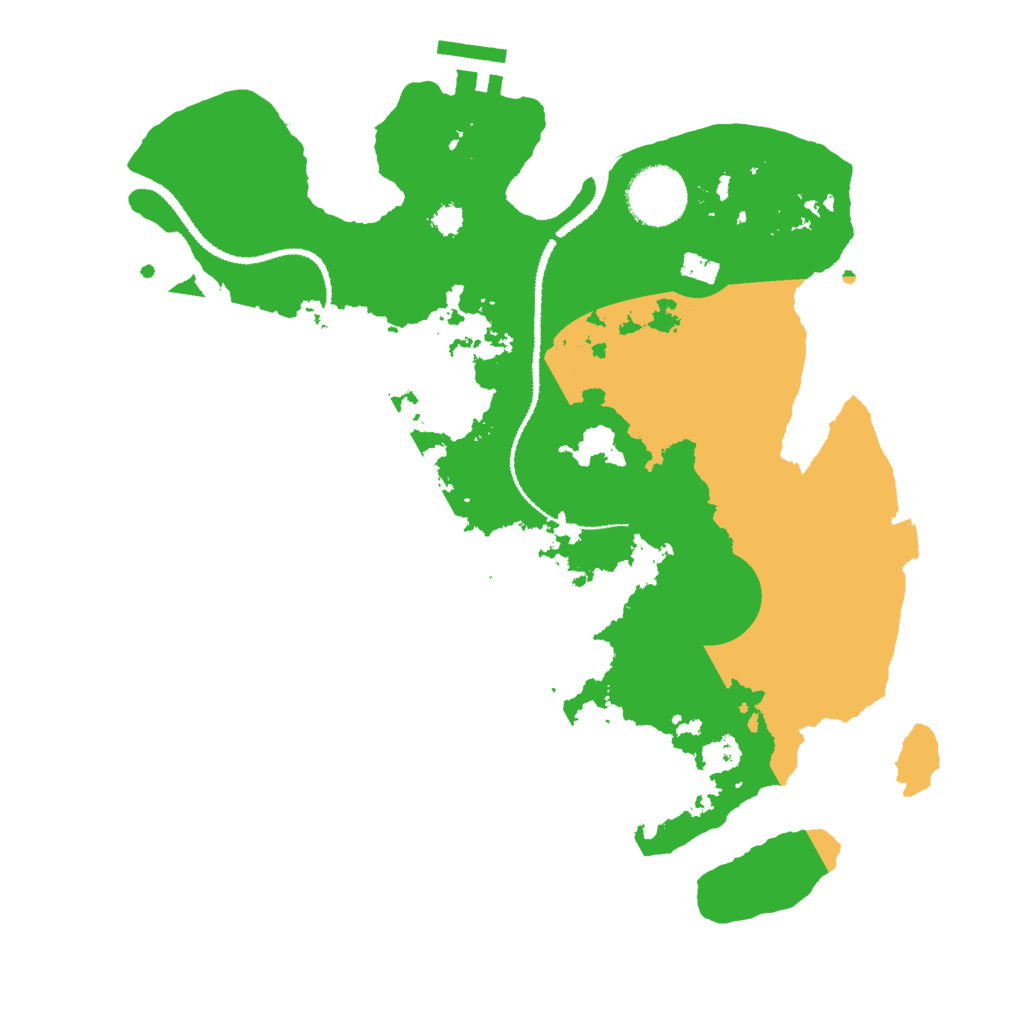 Biome Rust Map: Procedural Map, Size: 3000, Seed: 9425763