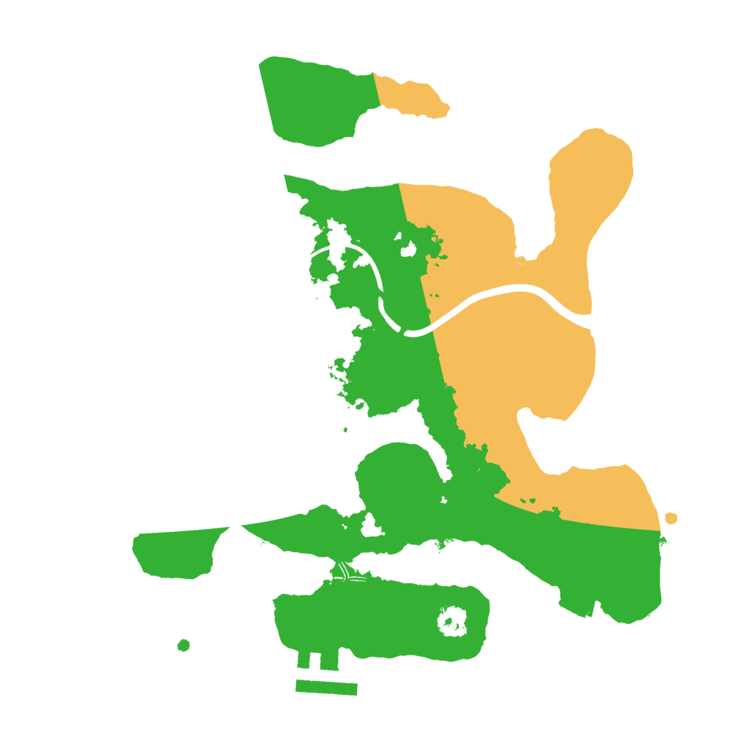 Biome Rust Map: Procedural Map, Size: 2400, Seed: 260