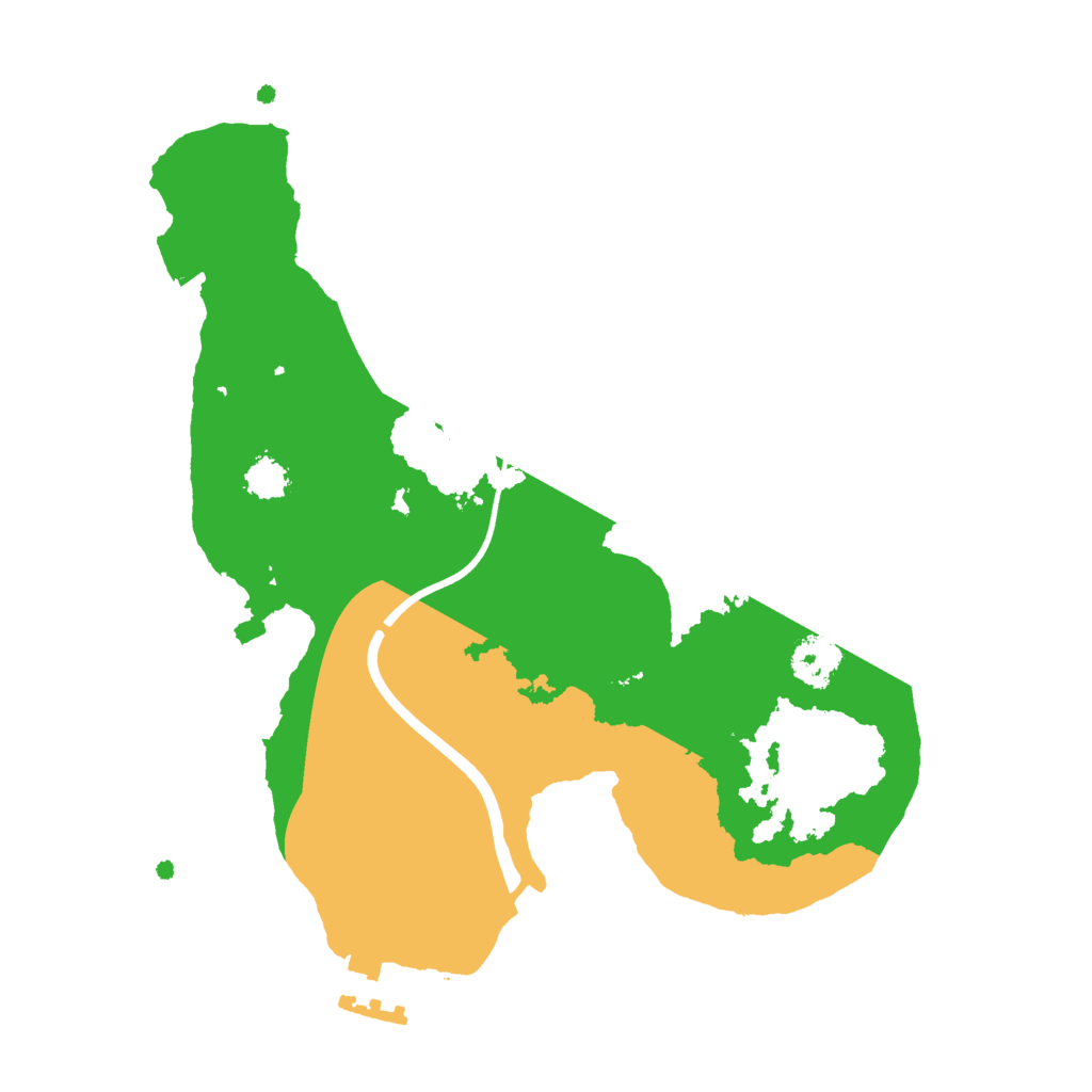 Biome Rust Map: Procedural Map, Size: 2350, Seed: 121315421