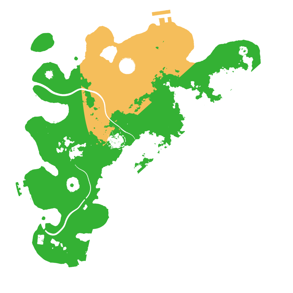 Biome Rust Map: Procedural Map, Size: 3200, Seed: 112312321