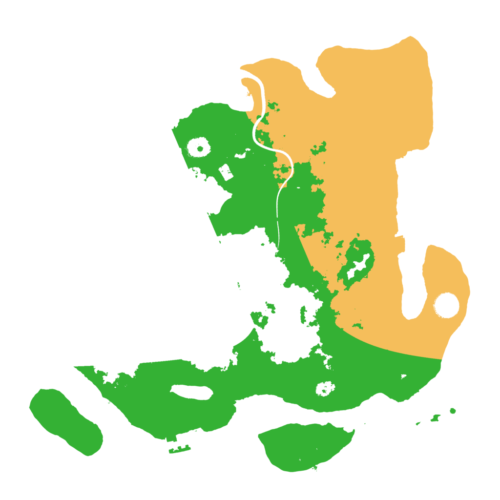 Biome Rust Map: Procedural Map, Size: 3500, Seed: 2023499