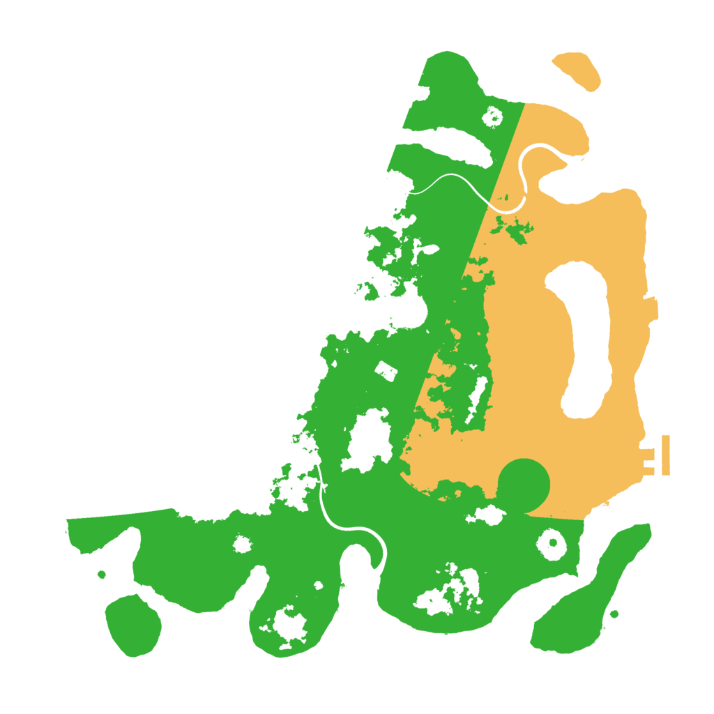Biome Rust Map: Procedural Map, Size: 3600, Seed: 2115748805