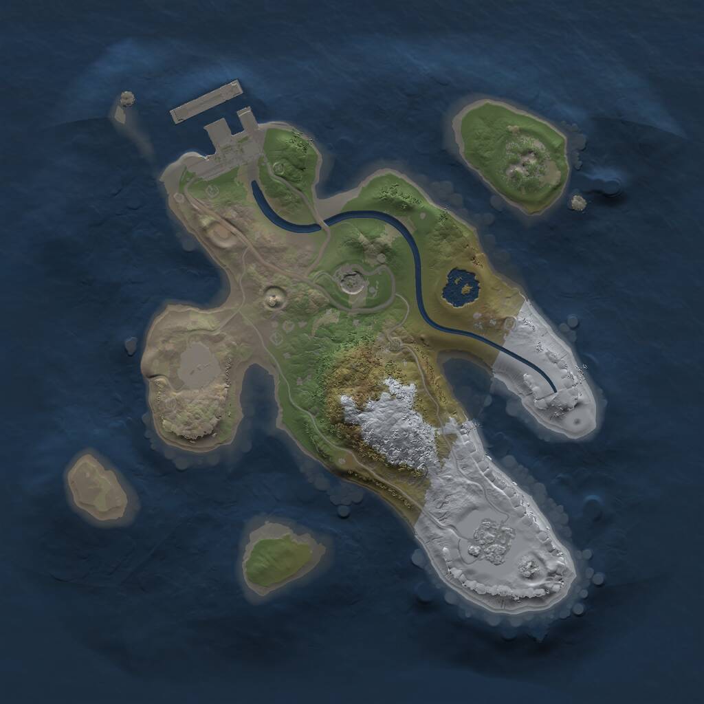 Rust Map: Procedural Map, Size: 1900, Seed: 117361146, 4 Monuments
