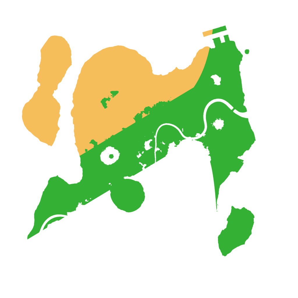 Biome Rust Map: Procedural Map, Size: 2500, Seed: 126300108