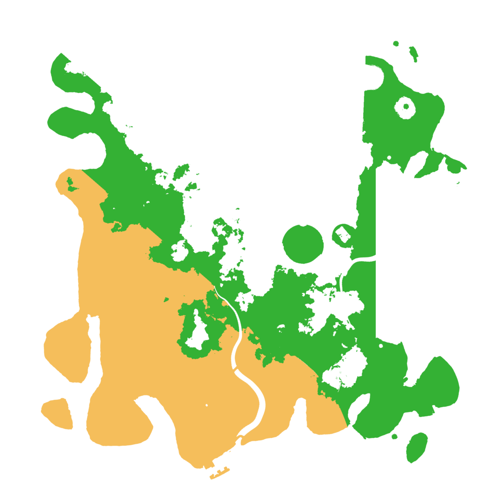 Biome Rust Map: Procedural Map, Size: 3600, Seed: 63341