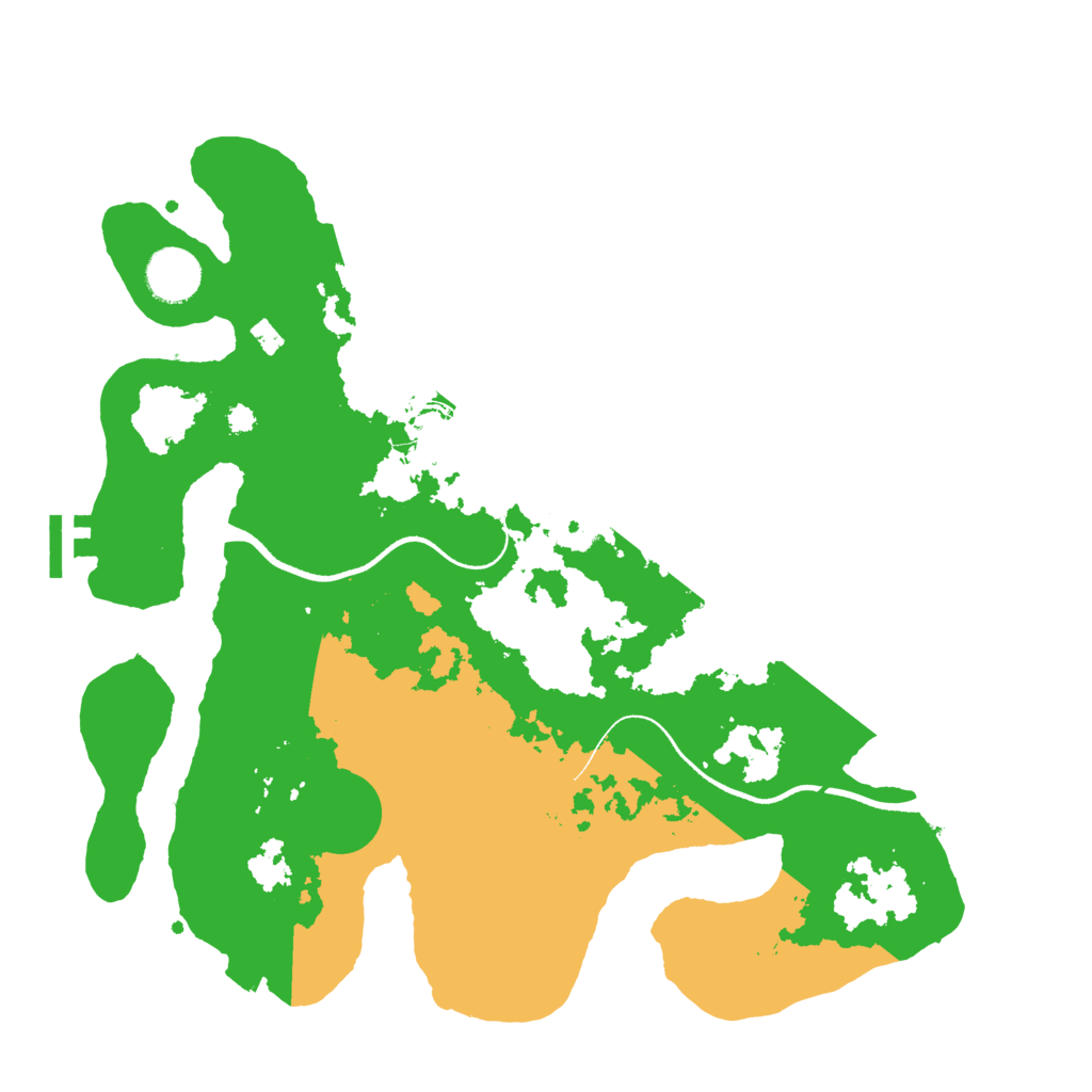 Biome Rust Map: Procedural Map, Size: 3500, Seed: 689808124