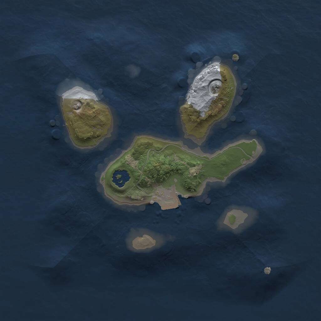 Rust Map: Procedural Map, Size: 1850, Seed: 312, 1 Monuments