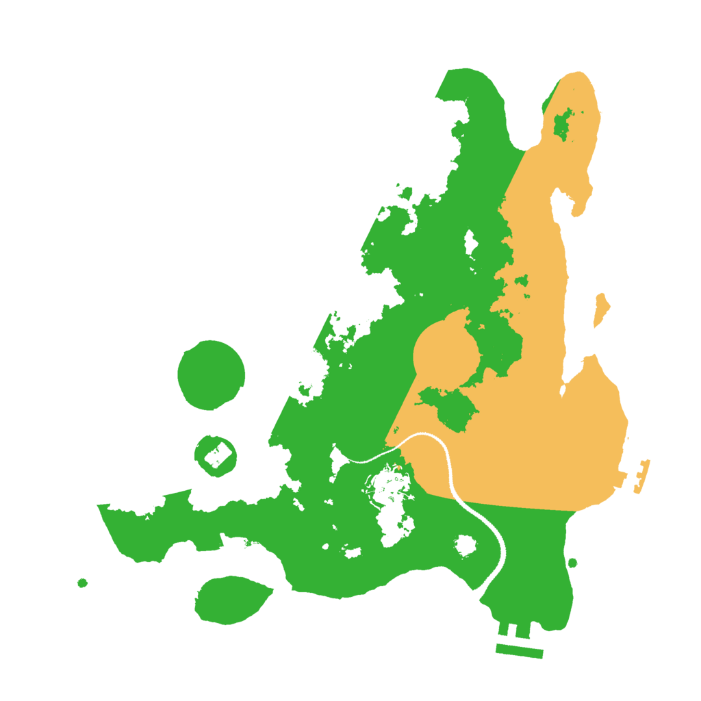 Biome Rust Map: Procedural Map, Size: 3000, Seed: 329729648