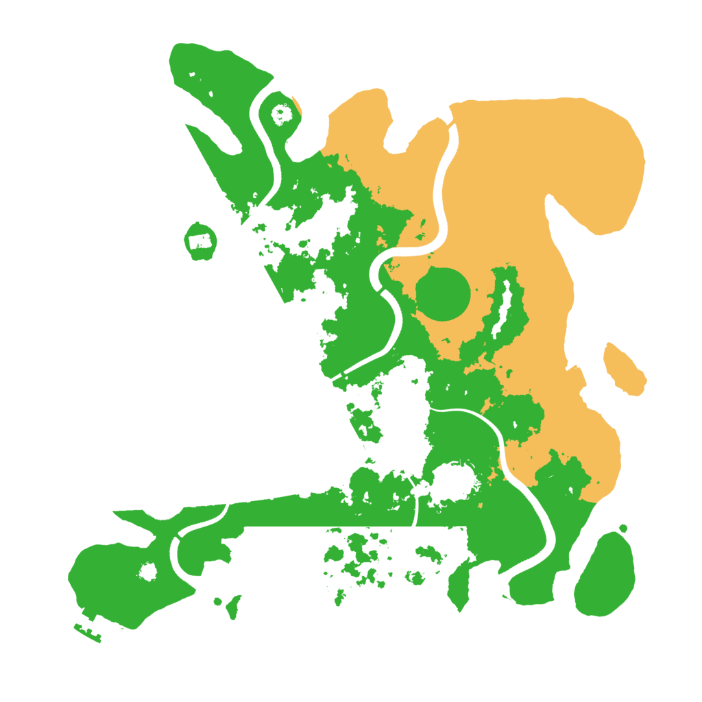 Biome Rust Map: Procedural Map, Size: 3500, Seed: 958869304