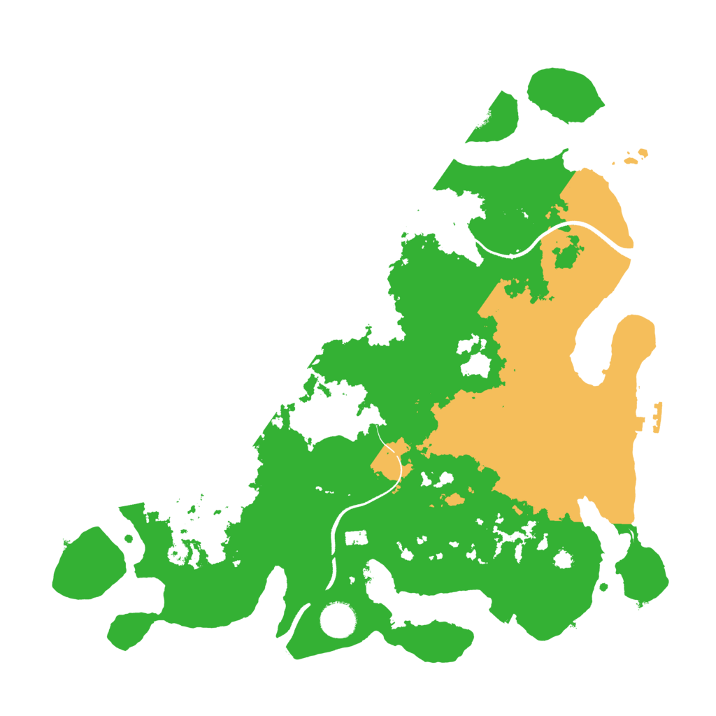 Biome Rust Map: Procedural Map, Size: 3500, Seed: 280358504