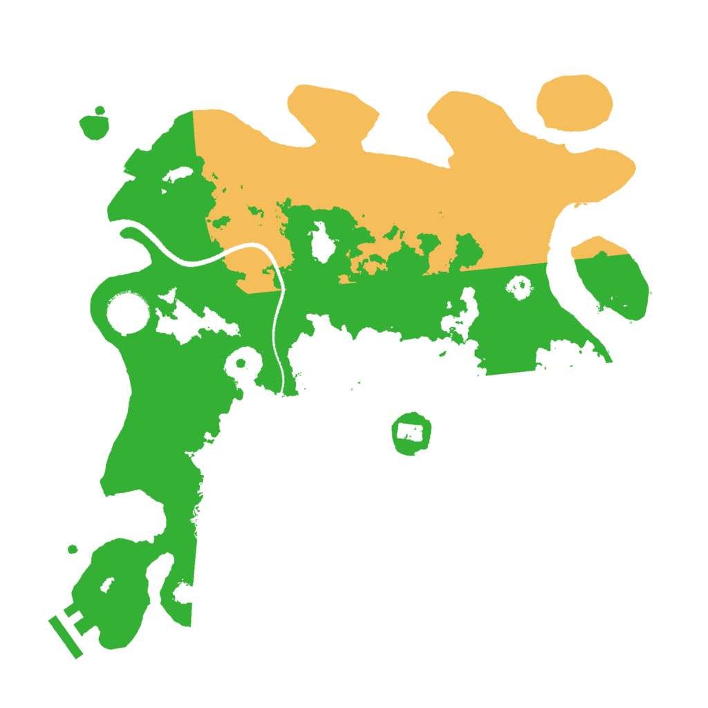 Biome Rust Map: Procedural Map, Size: 3000, Seed: 539546994