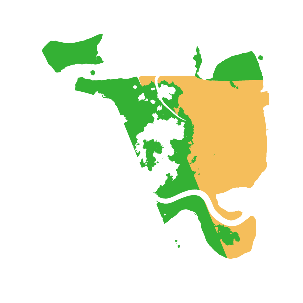 Biome Rust Map: Procedural Map, Size: 2500, Seed: 85715