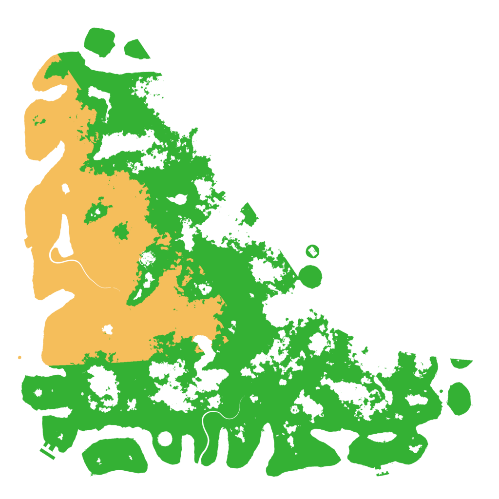 Biome Rust Map: Procedural Map, Size: 6000, Seed: 63462