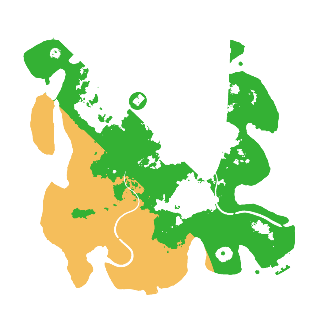 Biome Rust Map: Procedural Map, Size: 3000, Seed: 73458424