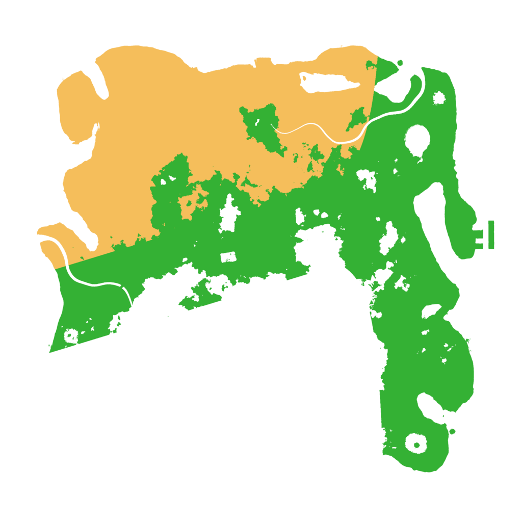 Biome Rust Map: Procedural Map, Size: 3700, Seed: 456107221