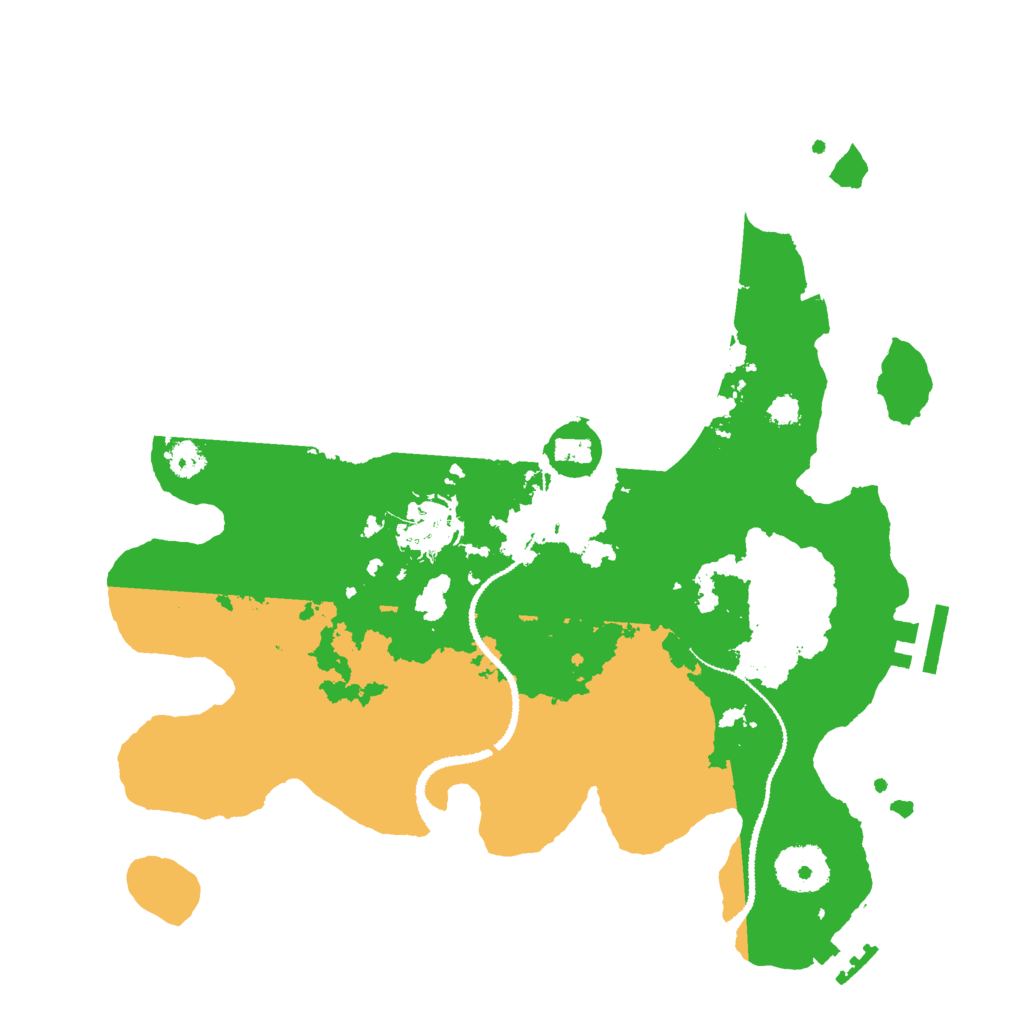 Biome Rust Map: Procedural Map, Size: 3000, Seed: 2511