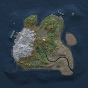 Thumbnail Rust Map: Procedural Map, Size: 2200, Seed: 1664034543, 6 Monuments