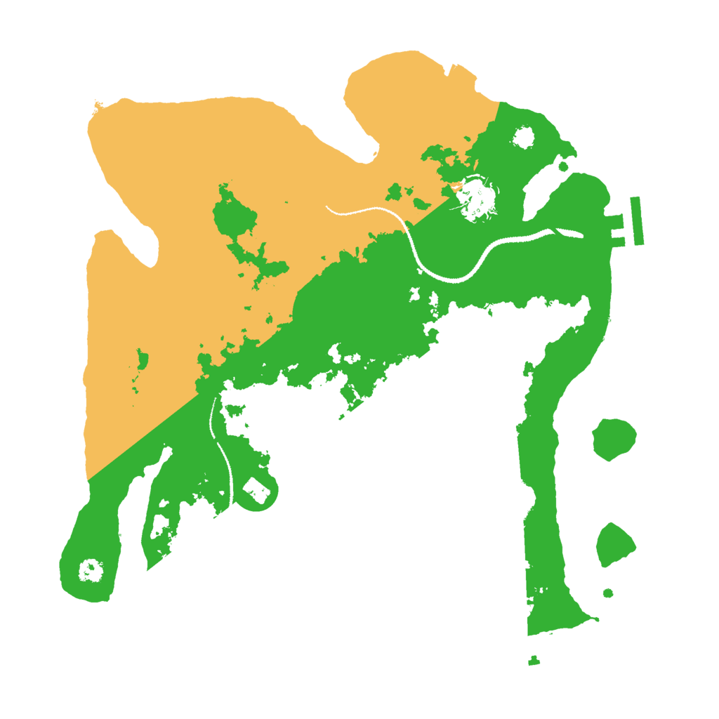 Biome Rust Map: Procedural Map, Size: 3000, Seed: 1833205144