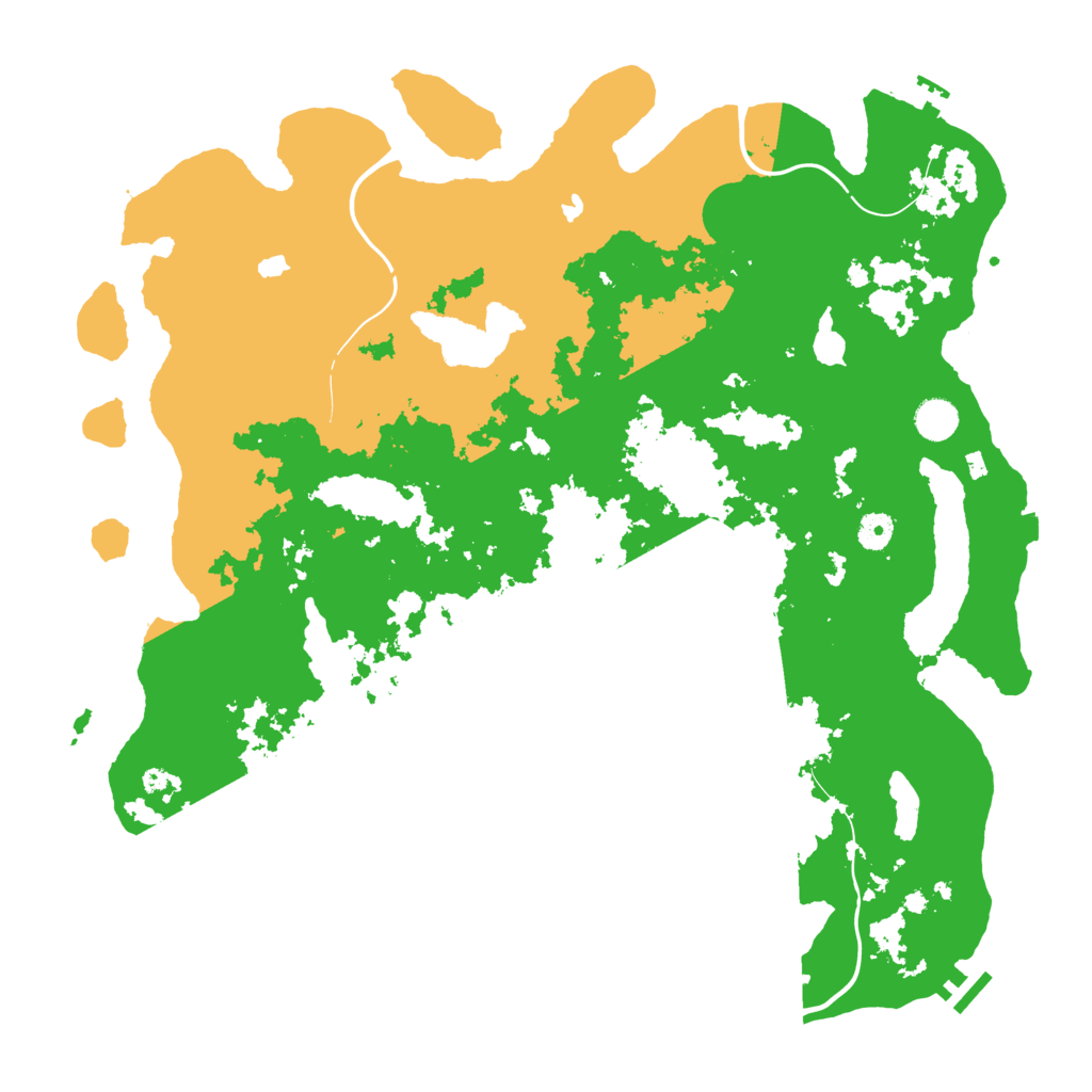 Biome Rust Map: Procedural Map, Size: 4500, Seed: 1076711794