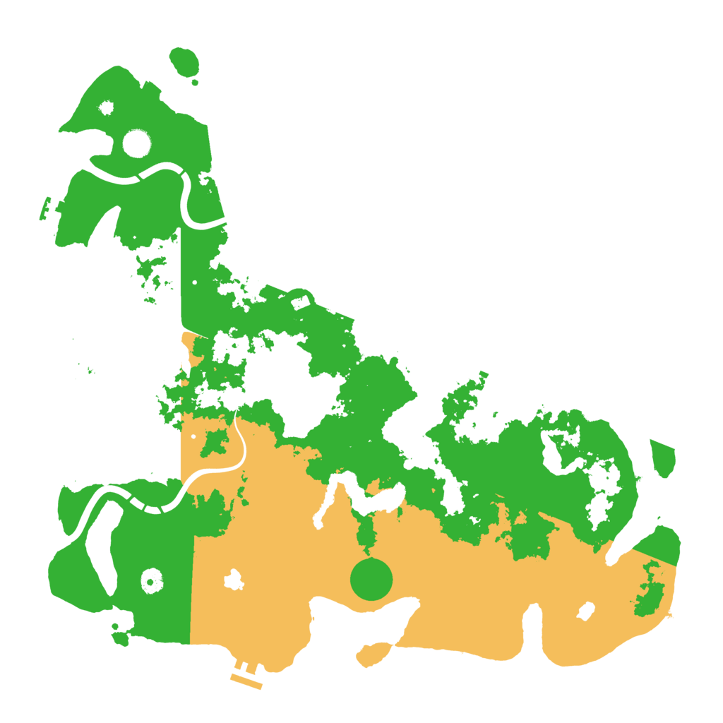 Biome Rust Map: Procedural Map, Size: 4500, Seed: 1189300586