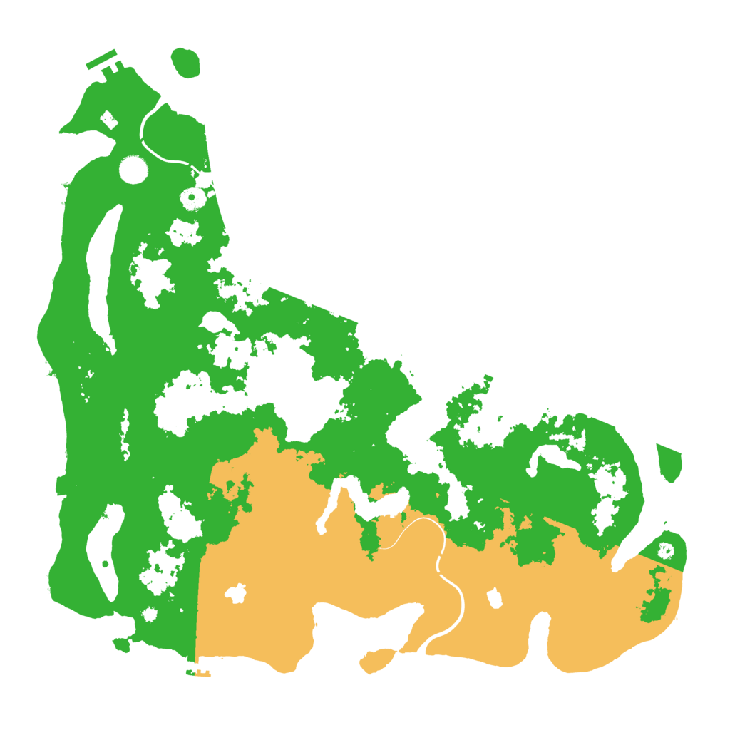 Biome Rust Map: Procedural Map, Size: 4500, Seed: 1189300586