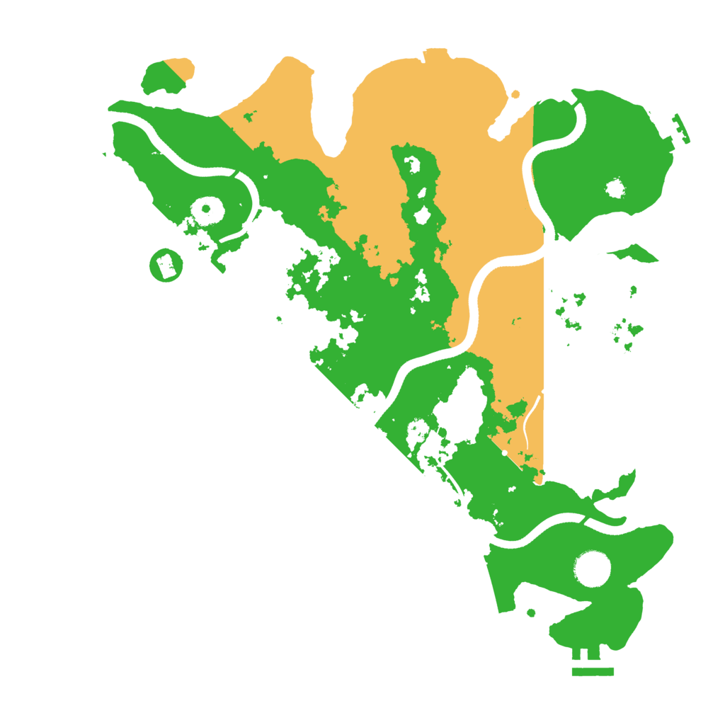 Biome Rust Map: Procedural Map, Size: 3500, Seed: 910604441