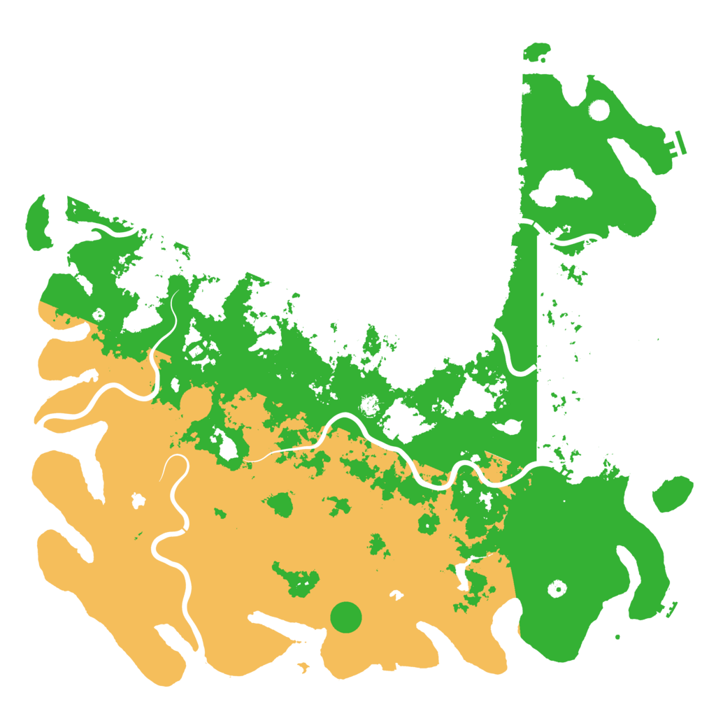 Biome Rust Map: Procedural Map, Size: 6000, Seed: 2077315376