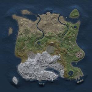 Thumbnail Rust Map: Procedural Map, Size: 2800, Seed: 30000, 9 Monuments