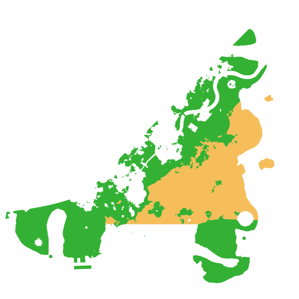 Biome Rust Map: Procedural Map, Size: 3500, Seed: 500050