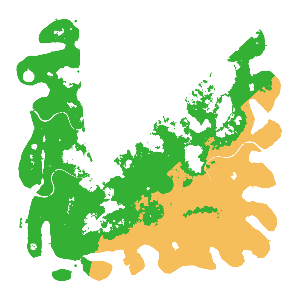 Biome Rust Map: Procedural Map, Size: 4500, Seed: 303228514