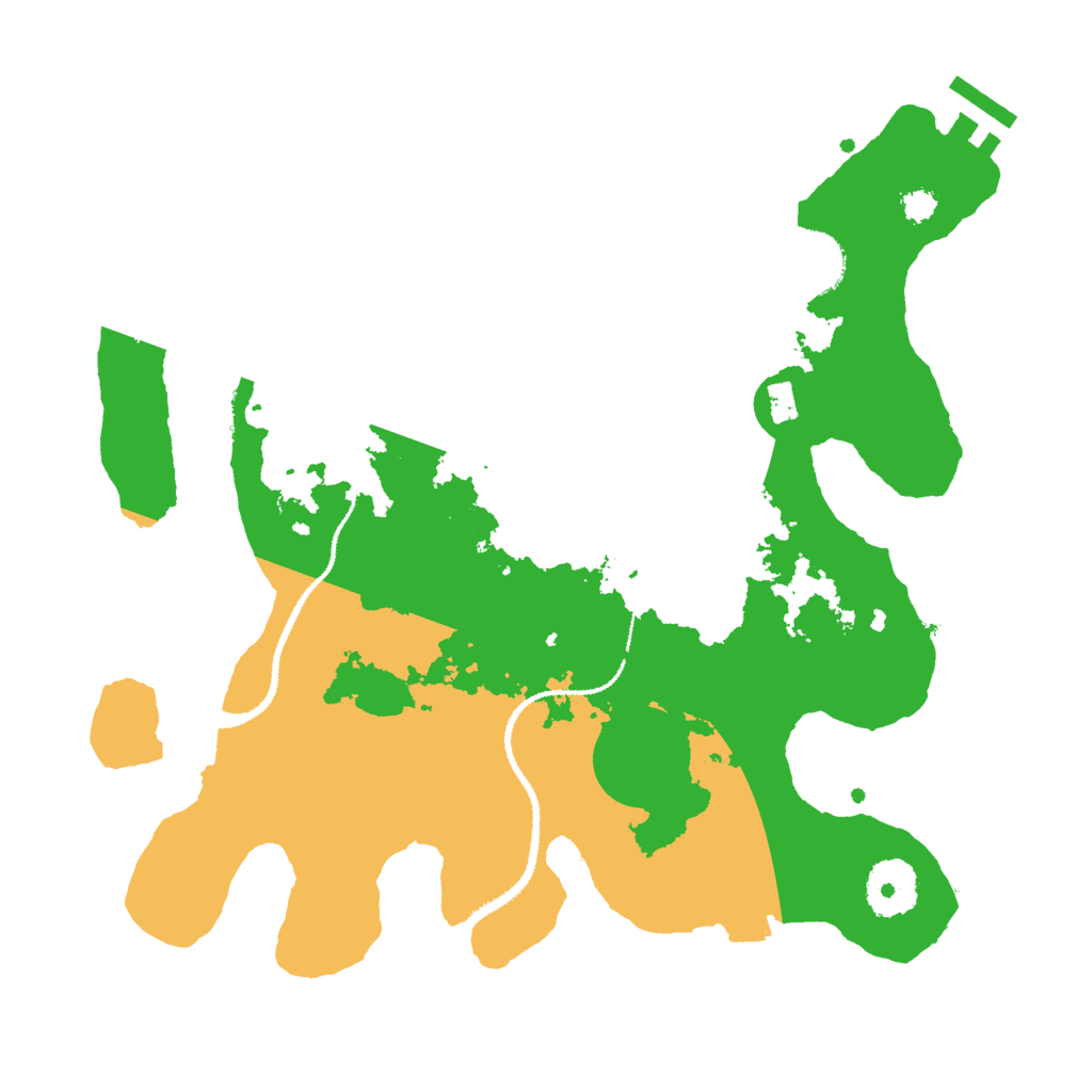 Biome Rust Map: Procedural Map, Size: 3000, Seed: 115453534