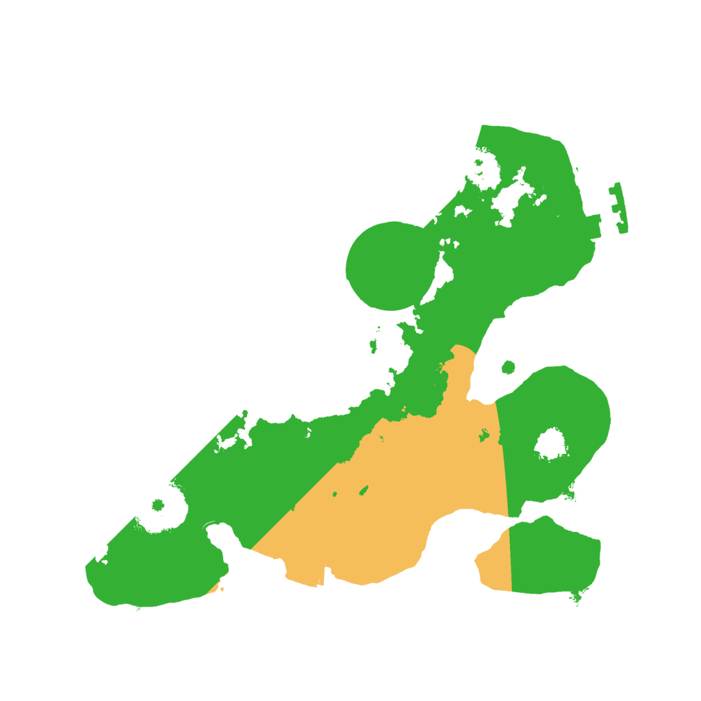 Biome Rust Map: Procedural Map, Size: 2100, Seed: 1024288016