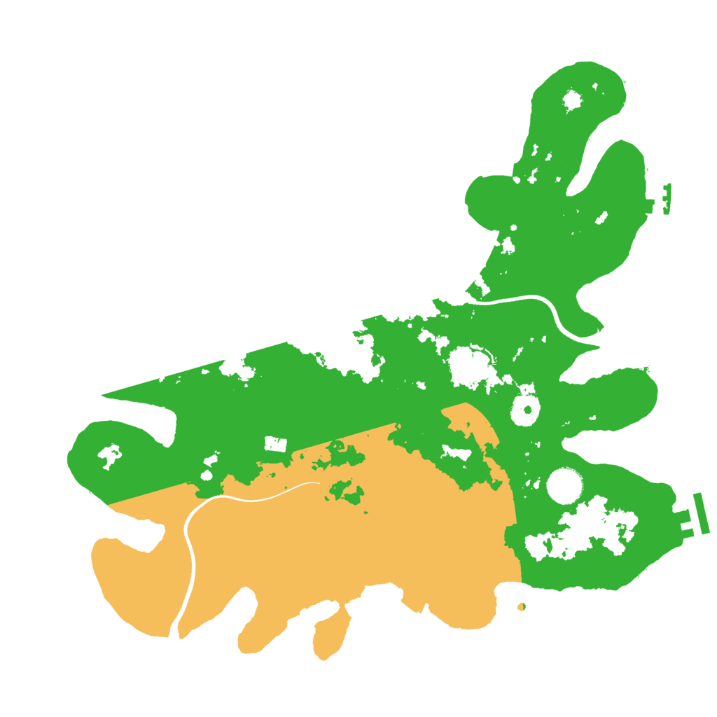 Biome Rust Map: Procedural Map, Size: 3500, Seed: 104765853