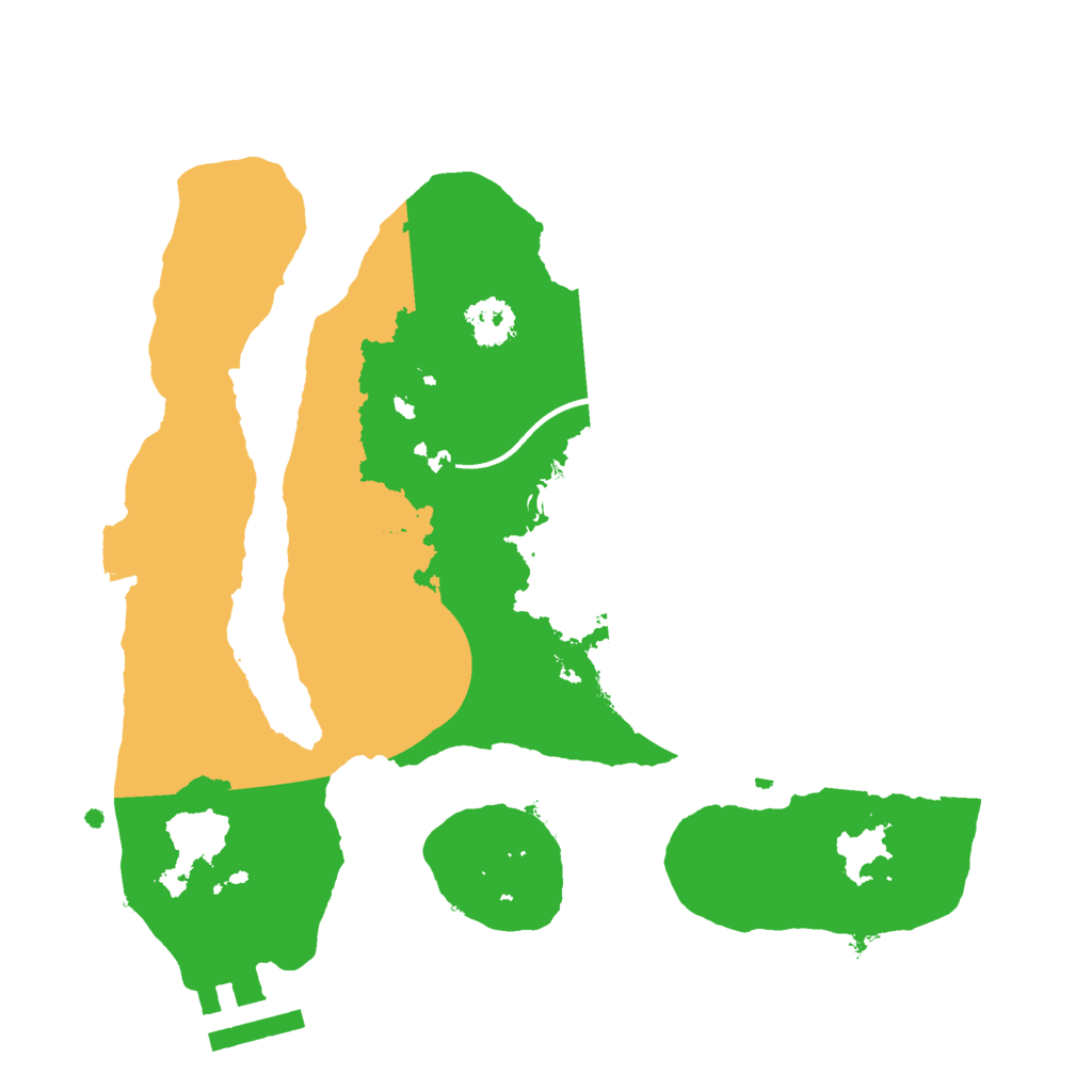 Biome Rust Map: Procedural Map, Size: 2303, Seed: 870279235