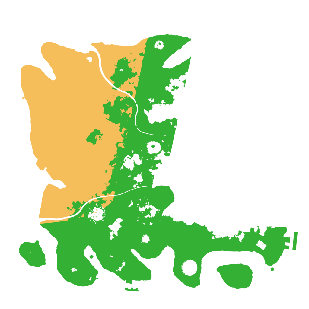 Biome Rust Map: Procedural Map, Size: 3500, Seed: 1276257726