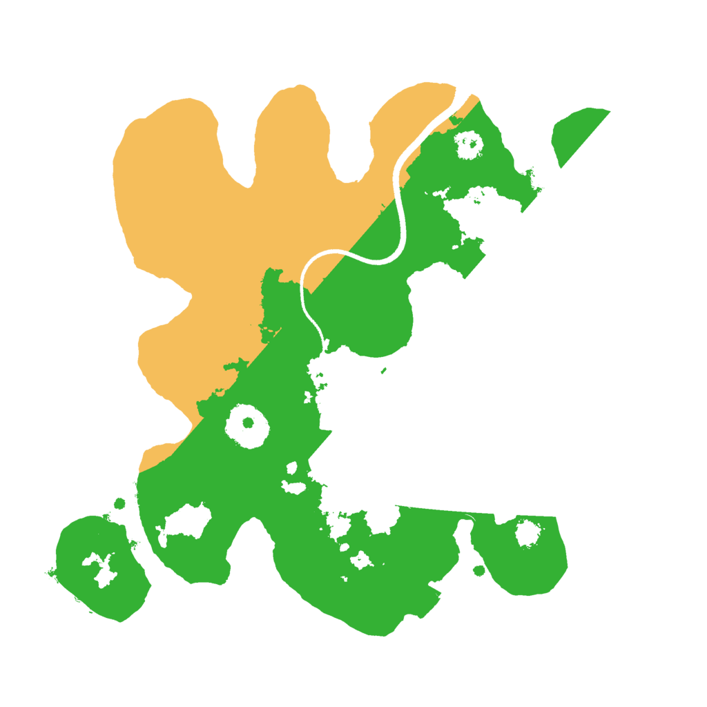 Biome Rust Map: Procedural Map, Size: 2500, Seed: 58430059
