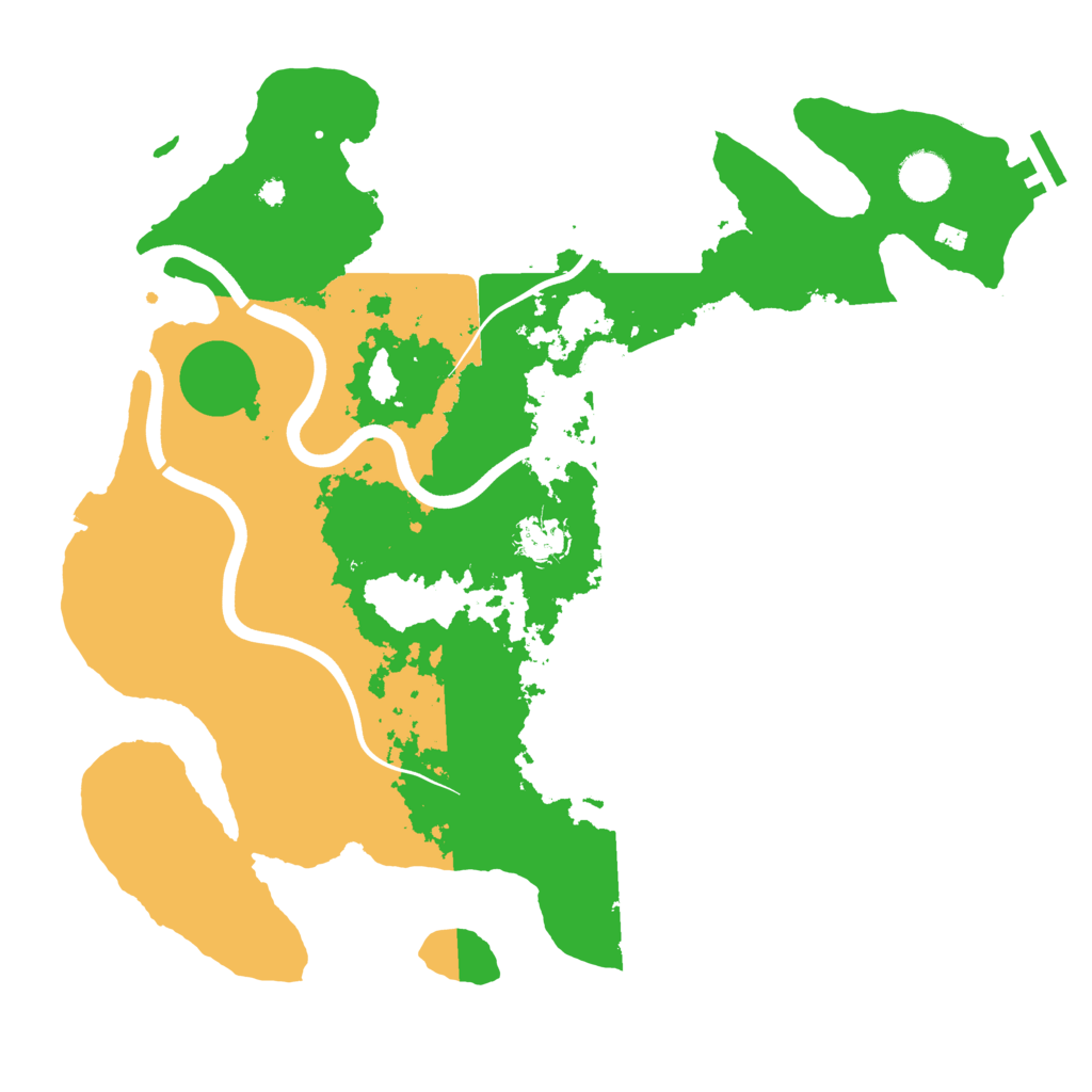 Biome Rust Map: Procedural Map, Size: 3800, Seed: 17516