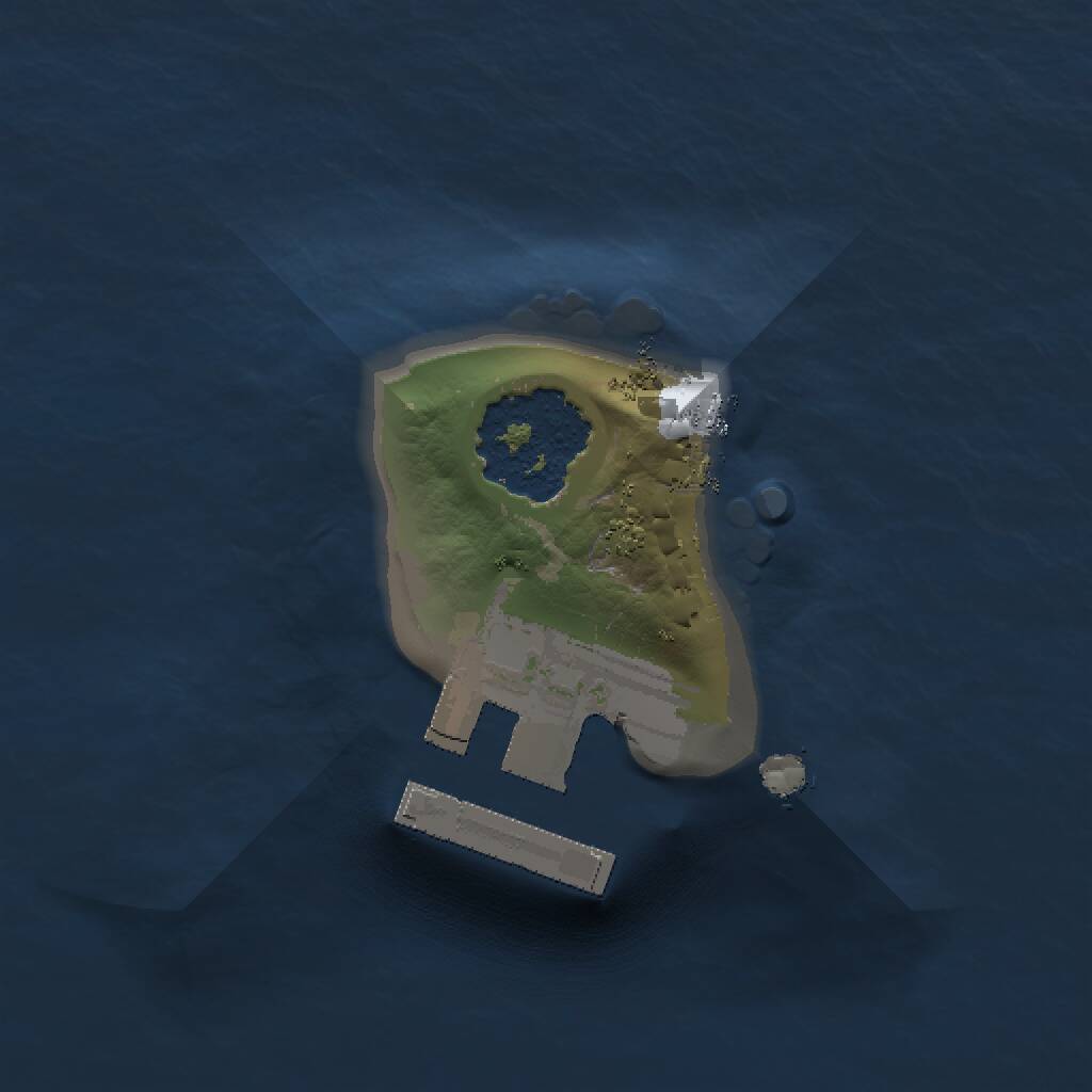 Rust Map: Procedural Map, Size: 1000, Seed: 419967496, 2 Monuments