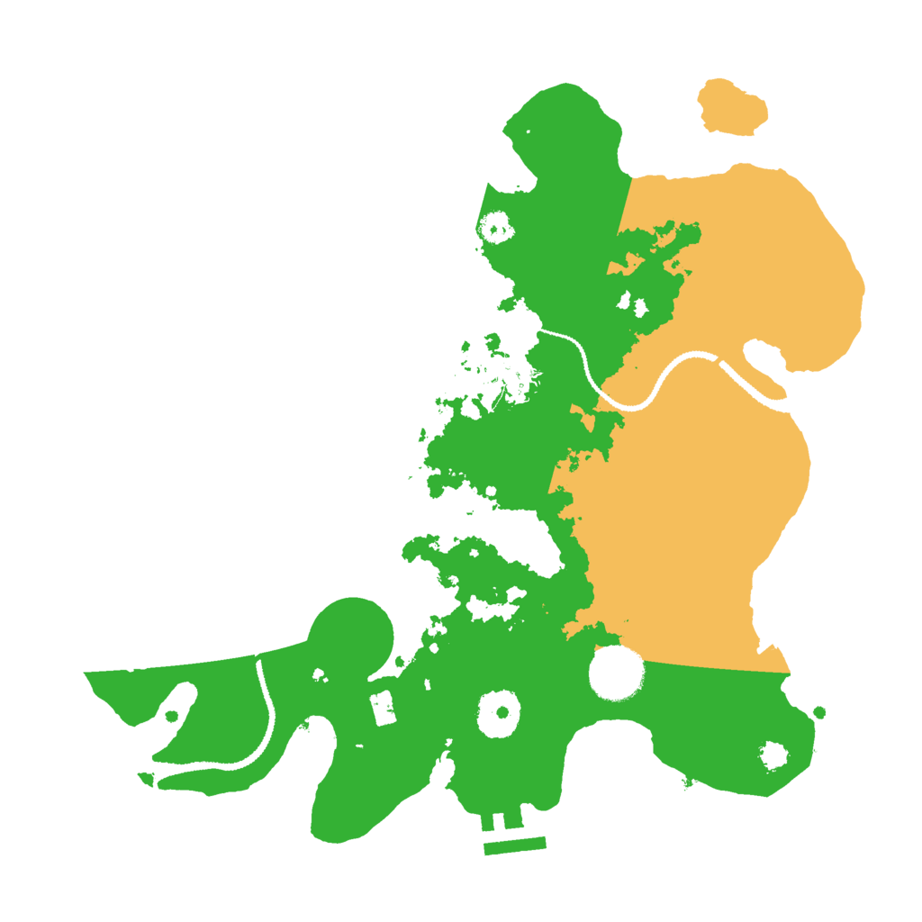 Biome Rust Map: Procedural Map, Size: 3000, Seed: 21341