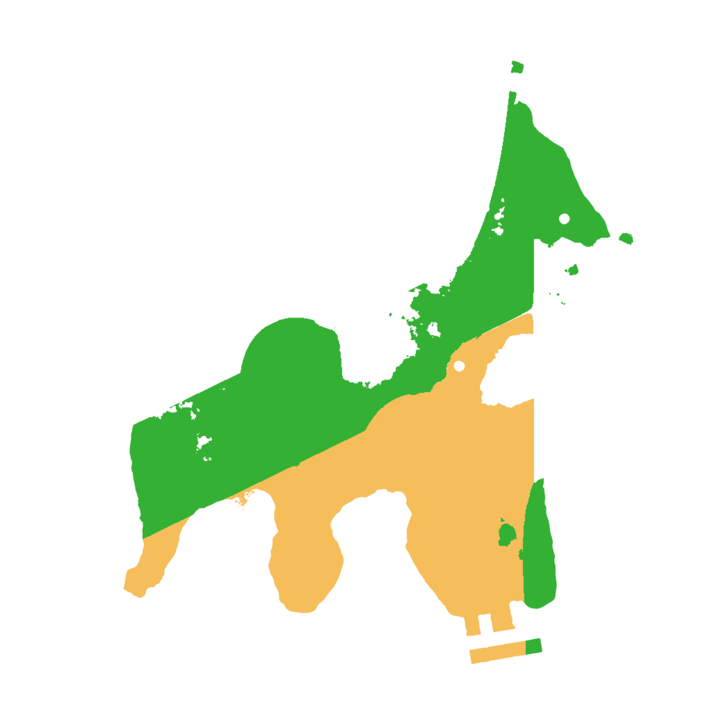 Biome Rust Map: Procedural Map, Size: 2000, Seed: 24242424