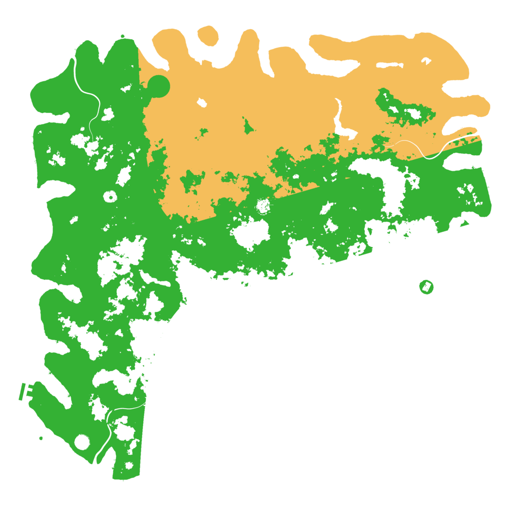 Biome Rust Map: Procedural Map, Size: 6000, Seed: 1346798525