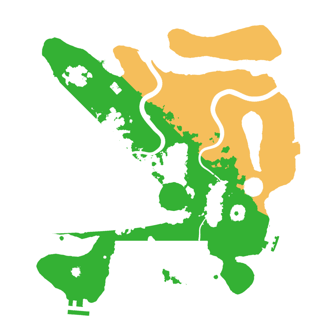 Biome Rust Map: Procedural Map, Size: 3000, Seed: 9348762